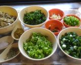 A picture of step 2 of Hariyali Green Brinjal Bhartha.