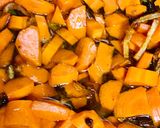 A picture of step 2 of Emirates Macaroni with schezwan chutney seasoning.