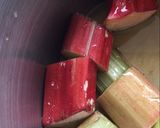 A picture of step 1 of Rhubarb and almond bircher muesli.