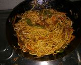 A picture of step 15 of Hakka noodles.