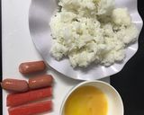 Hình bước làm 1 của món Cơm chiên thập cẩm