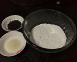 A picture of step 1 of Sticky rice pie.