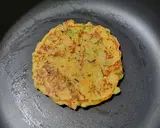 A picture of step 7 of Barley flour pudla.