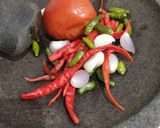 Foto langkah ke 1 dari resep Sambal Udang, Telur, Tempe.