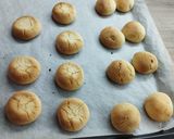 A picture of step 4 of Kourabiedes (Greek Butter Cookies).