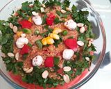 A picture of step 5 of Masala oats.