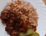 Marhapörkölt bográcsban recept fázis 4 fotója