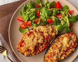 Foto del paso 5 de la receta: Berenjena rellena de boloñesa de lentejas