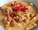 Foto langkah ke 4 dari resep Sambal Tumpang Tahu Iris.