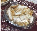 Foto langkah ke 5 dari resep Bake rice cheese (Mozaru) with chicken katsu.