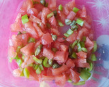 Foto del paso 7 de la receta: Ceviche de almejas con aguacate y melocotón al aroma de naranja