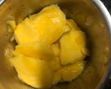 A picture of step 3 of Mango flavoured Chicken fingers with mango dip.