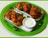 A picture of step 5 of Sago (sabudan) vadai.