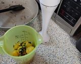 Kapros-sárgaparadicsomos-fokhagymás-garnèlás tészta recept fázis 1 fotója