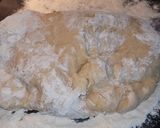 A picture of step 3 of Roscón de reyes. (Three kings cake).