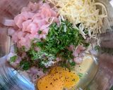 A picture of step 2 of Chopped Chicken Patties.