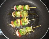 A picture of step 3 of Veg Tofu chutney  kebabs.