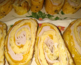 Foto del paso 3 de la receta: Rollo de tortilla de calabacín relleno