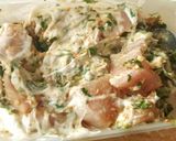 A picture of step 4 of Chicken Malai Boti/Mayo creamy chicken😋.