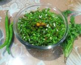 A picture of step 2 of Long beans (chawli) sabji.
