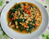 Foto langkah ke 2 dari resep Cah kangkung tempe.