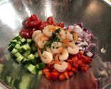A picture of step 1 of Fresh & Easy Shrimp Salad with Lemon, Red Wine Vinegar, & Dill Dressing.