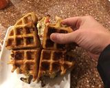 A picture of step 13 of Crab stuffed waffle.