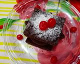A picture of step 10 of Brownie/chocolate sponge.