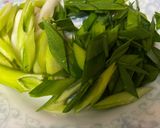 臘味飄香~臘肉炒蒜苗的食譜步驟1照片