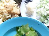 Oseng sayuran, kekian, orak arik telur