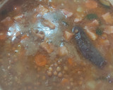 Foto del paso 5 de la receta: Lentejas de bote con verdura y chorizo, morcilla y patata