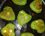 A picture of step 4 of Paneer stuffed green heart.