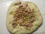 Pan casero relleno de jamón y queso, con harina Pureza