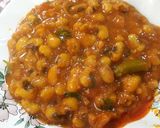 A picture of step 5 of Black eyed beans sabzi.