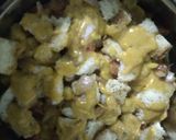 A picture of step 1 of Baked bread with creamy spicy sauce.