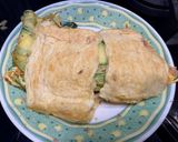 【煎】豆包櫛瓜鮪魚蛋餅的食譜步驟7照片
