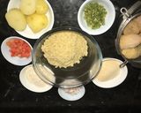 A picture of step 1 of Quinoa balls.