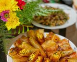 Hình bước làm 2 của món Chả Giò Bắp Chay