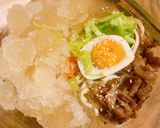 รูปขั้นตอนการทำที่ 4 ของ บะหมี่เย็นบลูโกกิ Naengmyeon🍜style by barbie👩🏼🍳