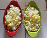 Foto langkah ke 4 dari resep Nasi Pepperoni Mentai.