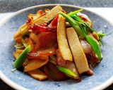蒜苗豆乾炒臘肉的食譜步驟8照片