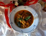 Foto del passaggio 4 della ricetta Vellutata di zucca, patata americana, cavolo nero e fagioli