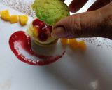 Foto langkah ke 7 dari resep Choux Au Craquelin with mango & mulberry Sauce.