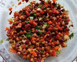 A picture of step 4 of Protein Packed Kala Chana Breakfast With Fresh Orange Juice.