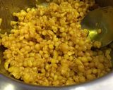 A picture of step 2 of Boondi Firni Kalakand Cake.