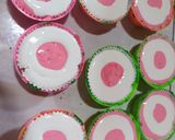 Foto langkah ke 6 dari resep Bolu kukus mekar semangka ekonomis tanpa santan,soda atau UHT.