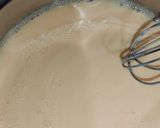 A picture of step 2 of Mango Pudding Delight 3 layered.