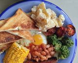 Gambar langkah 9 resipi Ultimate Big Breakfast.