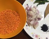 A picture of step 2 of Masoor Dal Khichdi.