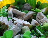 รูปขั้นตอนการทำที่ 4 ของ สลัดแอปเปิ้ลอกไก่ซีฟู้ด